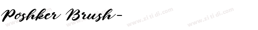 Poshker Brush字体转换